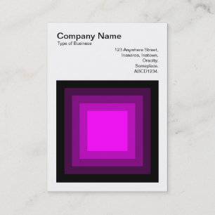 Blended Square - Schwarz - Magenta Visitenkarte
