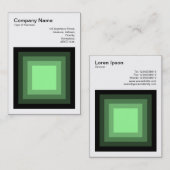 Blended Square - Schwarz-Minze-Grün Visitenkarte (Vorne/Hinten)