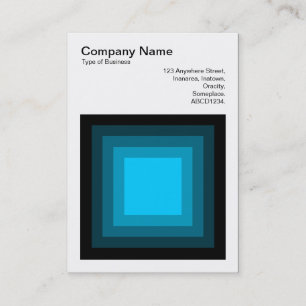 Blended Square - Schwarz - Sky Blue Visitenkarte