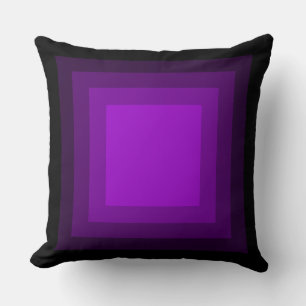 Blended Squares - Schwarz bis Lila Kissen