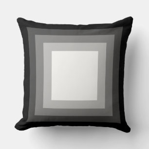 Blended Squares - Schwarz-Weiß Kissen