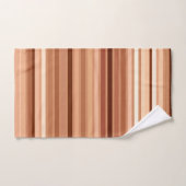 Blended Stripes, Brown, Tan und Creme Badhandtuch Set (Handtuch)