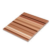 Blended Stripes, Brown, Tan und Creme Fliese (Seite)