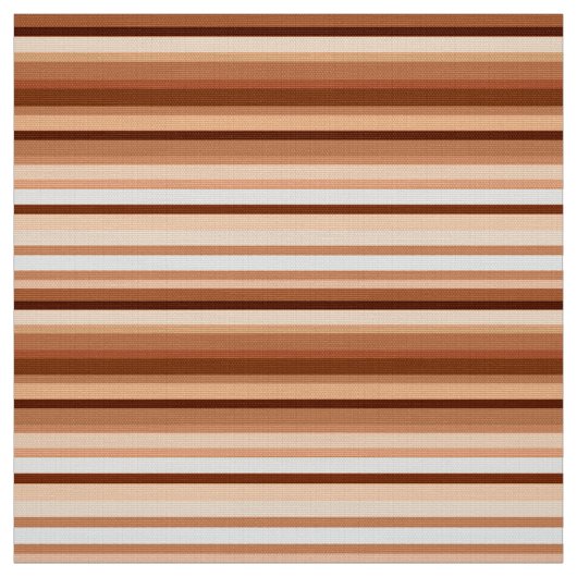 Blended Stripes, Brown, Tan und Creme Stoff (Muster)
