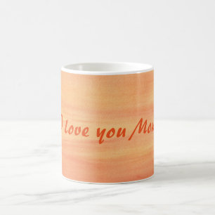 Blended Yellow Orange Sunset I Liebe Sie Mama Tass Kaffeetasse