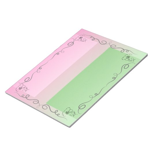 Blenden Beauty Roselle Grosses Notepad Notizblock (angewinkelt)