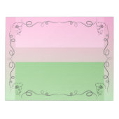 Blenden Beauty Roselle Grosses Notepad Notizblock (Vorderseite)