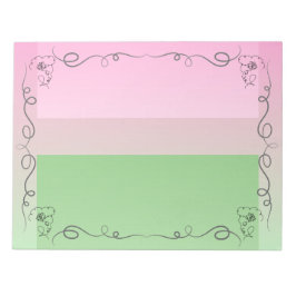 Blenden Beauty Roselle Grosses Notepad Notizblock