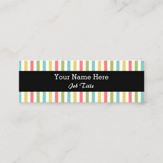 Blenden Sie klassisches schwarzes dünnes des Mini Visitenkarte (Vorderseite)