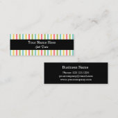 Blenden Sie klassisches schwarzes dünnes des Mini Visitenkarte (Vorne/Hinten)