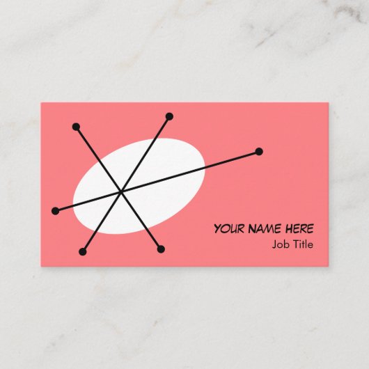Blenden Sie rosa Visitenkarte (Vorderseite)
