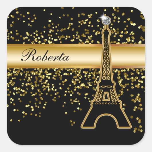 Blenden von Monogramm-Aufklebern Quadratischer Aufkleber (Vorderseite)