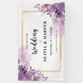 Blendende Amethyst-Vintage goldene Rahmen Banner (Vertikal)