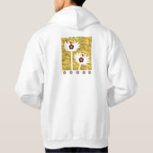 Blendende Blumenoptik Hoodie (Rückseite)