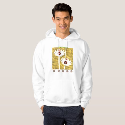 Blendende Blumenoptik Hoodie (Vorne ganz)