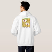 Blendende Blumenoptik Hoodie (Schwarz voll)