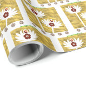 Blendende Blumenstyle Geschenkpapier (Rolleneckpunkt)