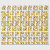 Blendende Blumenstyle Geschenkpapier (Flach)