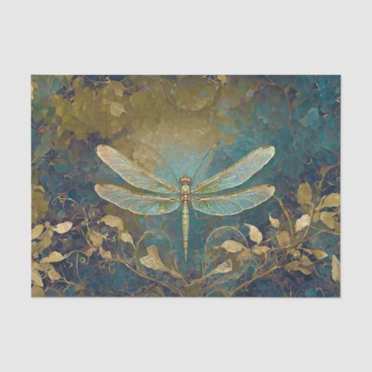 Blendende Libelle, Gaze-Flügel Seidenpapier (Vorderseite)