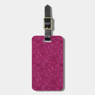 Blendende Schickheit Heißrosa Glitter Gepäckanhänger