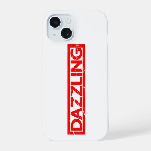 Blendender Stempel iPhone 15 Hülle (Rückseite)