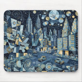 Blendender Winter in der Großstadt Mousepad (Vorne)