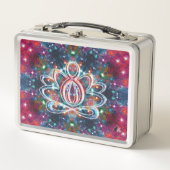 Blendender Zen Lotus Metall Brotdose (Vorderseite)