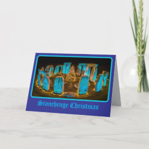 Blendendes Stonehenge Weihnachten Karte