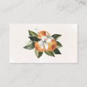 Blendenduschenkarte Orange Begleitkarte (Rückseite)