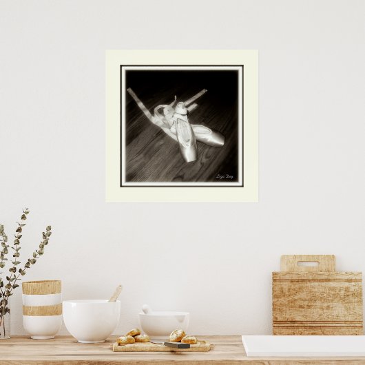 Blendenleisten (Sepia) Poster (Küche)