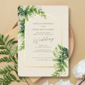 Blender Ferns Wedding Arch Folieneinladung