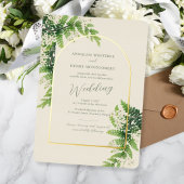 Blender Ferns Wedding Arch Folieneinladung