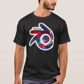 Blender Logo (with white outline) Essential T-Shir T-Shirt (Vorderseite)