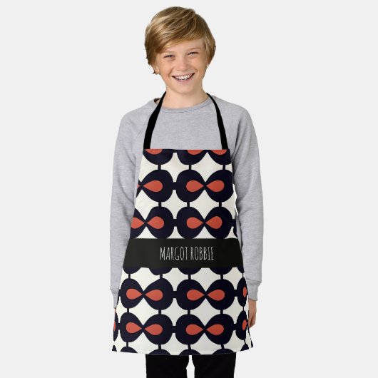 Blendet horizontales Abstraktes geometrisches Must Schürze (Getragen)