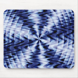 Blendet in blauen Wellen... Mousepad