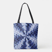 Blendet in blauen Wellen... Tasche (Rückseite)
