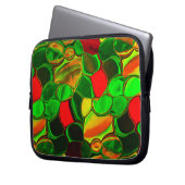 Blendfarben, abgerundete Kreise und Formen Laptopschutzhülle (Vorderseite Links)