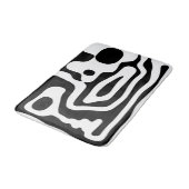 Blendgriff: Abstrakt Schwarz/Weiß Badematte (Schrägansicht)