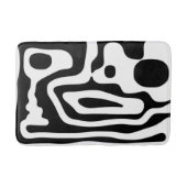Blendgriff: Abstrakt Schwarz/Weiß Badematte (Vorderseite)