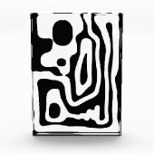 Blendgriff: Abstrakt Schwarz/Weiß Fotoblock (Vorderseite)