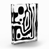 Blendgriff: Abstrakt Schwarz/Weiß Fotoblock (Links)