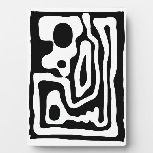 Blendgriff: Abstrakt Schwarz/Weiß Fotoplatte (Vorderseite)