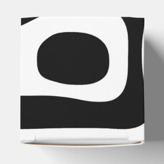 Blendgriff: Abstrakt Schwarz/Weiß Geschenkschachtel (Oben)