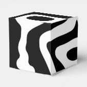 Blendgriff: Abstrakt Schwarz/Weiß Geschenkschachtel (Rückseite)