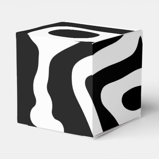 Blendgriff: Abstrakt Schwarz/Weiß Geschenkschachtel (Rückseite)
