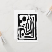 Blendgriff: Abstrakt Schwarz/Weiß Karte (Vorderseite/Rückseite Beispiel)