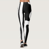 Blendgriff: Abstrakt Schwarz/Weiß Leggings (Rückseite)