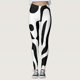 Blendgriff: Abstrakt Schwarz/Weiß Leggings