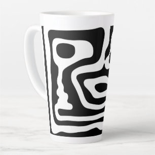 Blendgriff: Abstrakt Schwarz/Weiß Milchtasse