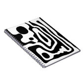 Blendgriff: Abstrakt Schwarz/Weiß Notizblock (Rechte Seite)